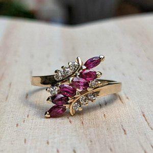 EFFY BH 14k Gold Ruby and Diamond Ring